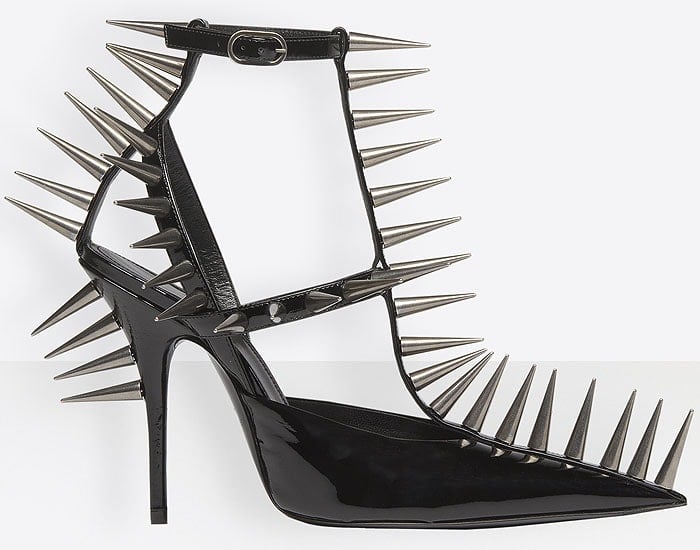 Balenciaga Knife Spiked T-Strap Pumps