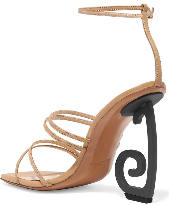 Crazy JACQUEMUS Espiral leather sandals