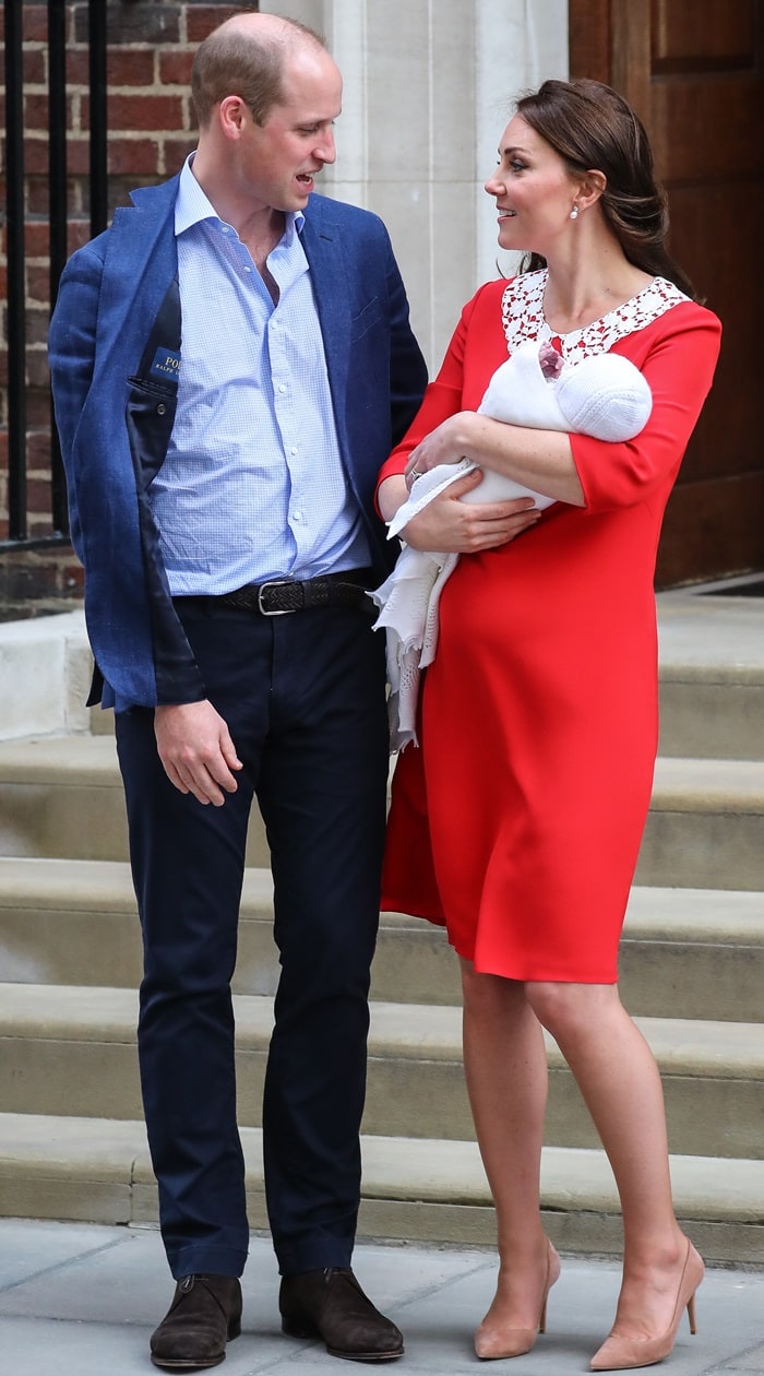 Catherine, Duchess of Cambridge has given birth to her third child - a baby boy at the Lindo Wing at St Mary's Hospital in London. She gave birth at the facility at 11.01 am.