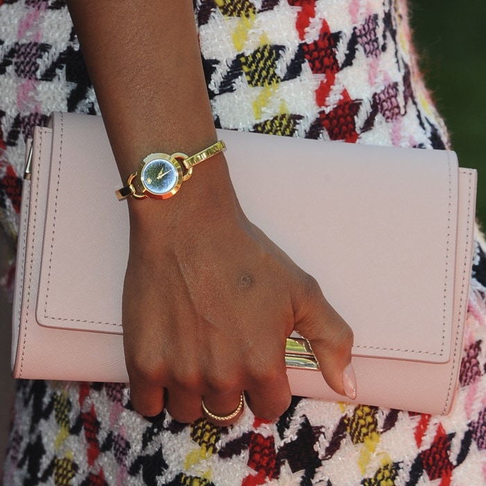 Kerry Washington toting a Kate Spade New York ‘Make It Mine Camila’ clutch