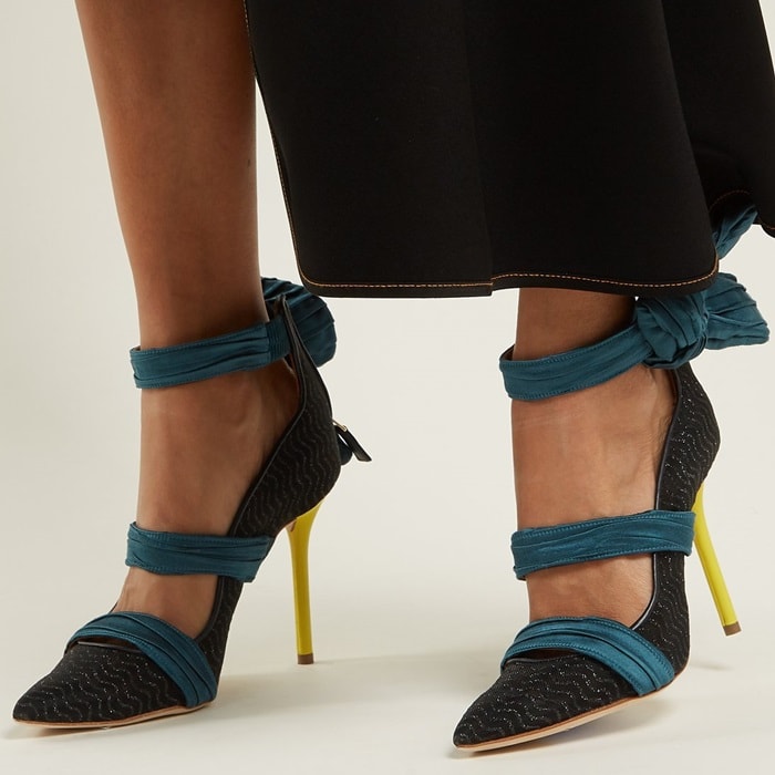 Malone Souliers's signature 'Robyn' pumps are revisited using the French fashion house's codes