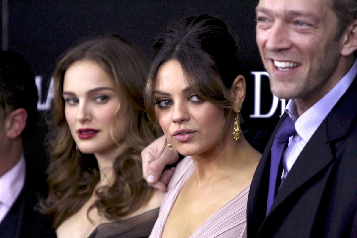 Natalie Portman, Mila Kunis, and Vincent Cassel attend the New York Premiere of "Black Swan"