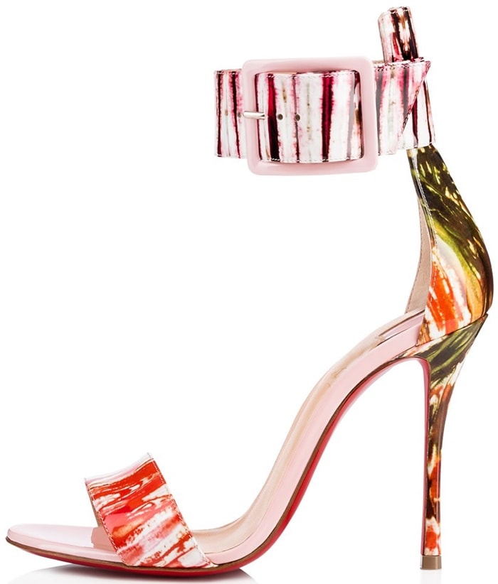 Pompadour Paint-Splattered 'Blade Runana' Sandals