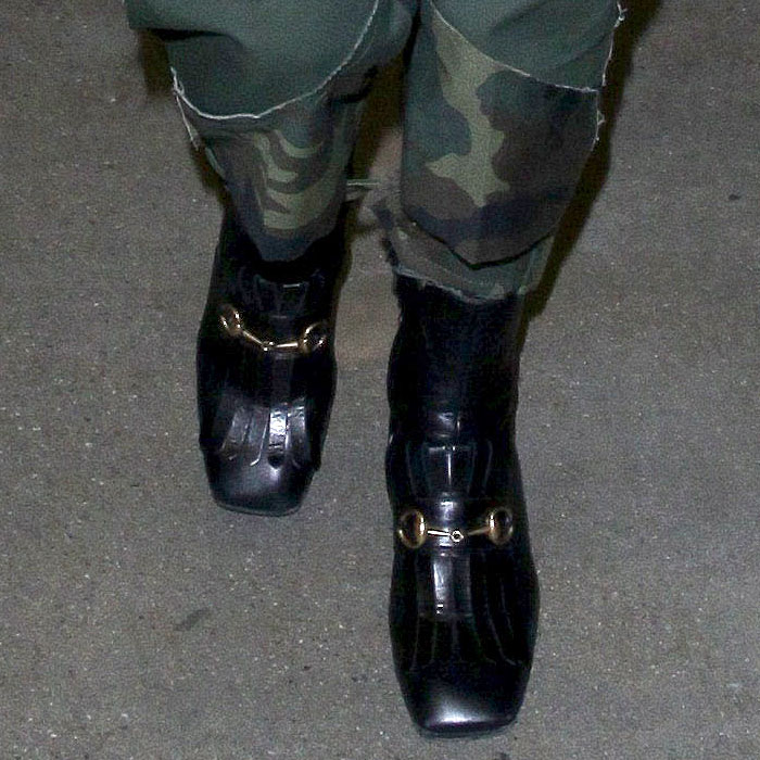 Gucci 'Polly' kiltie horsebit ankle boots as worn by Catherine Zeta-Jones.