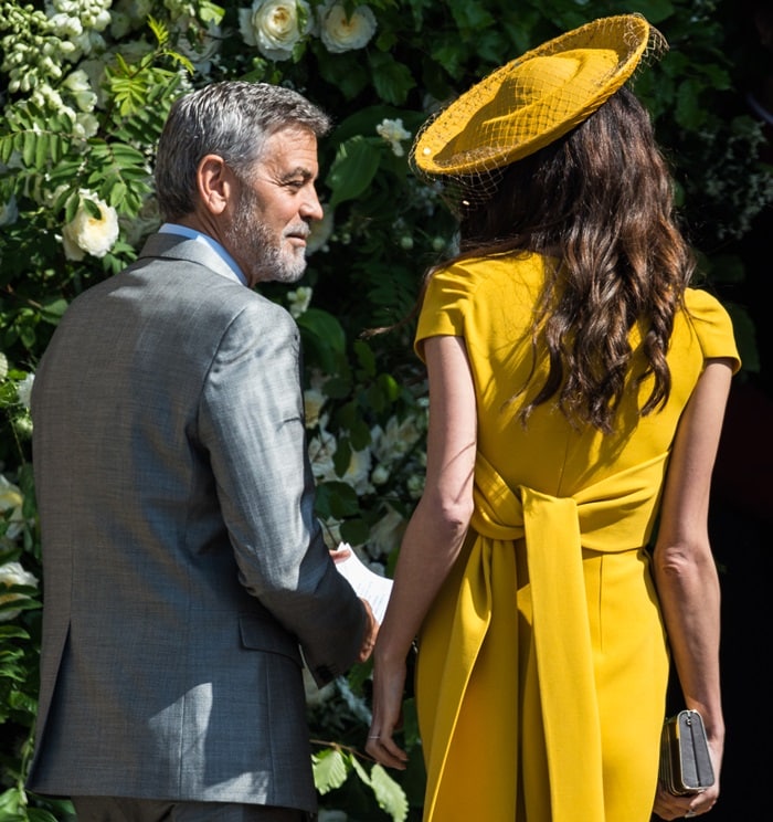 George Clooney and Amal Clooney made a striking appearance at the Royal Wedding at St. George’s Chapel