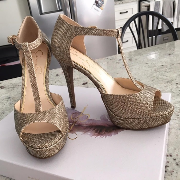 Jessica Simpson Bansi Open Toe High Heels