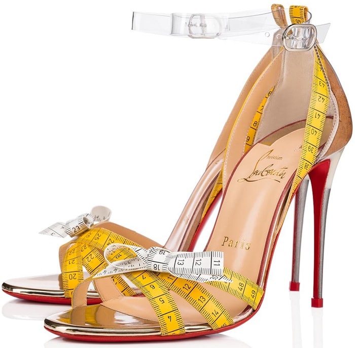 Metrisandal 100 Transp/Yellow Specchio/Ruban/PVC Sandals