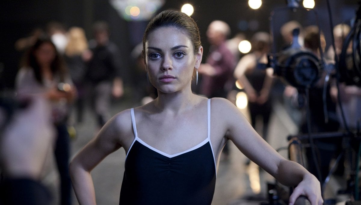 Mila Kunis as Lily, a rival ballet dancer, in the psychological thriller Black Swan