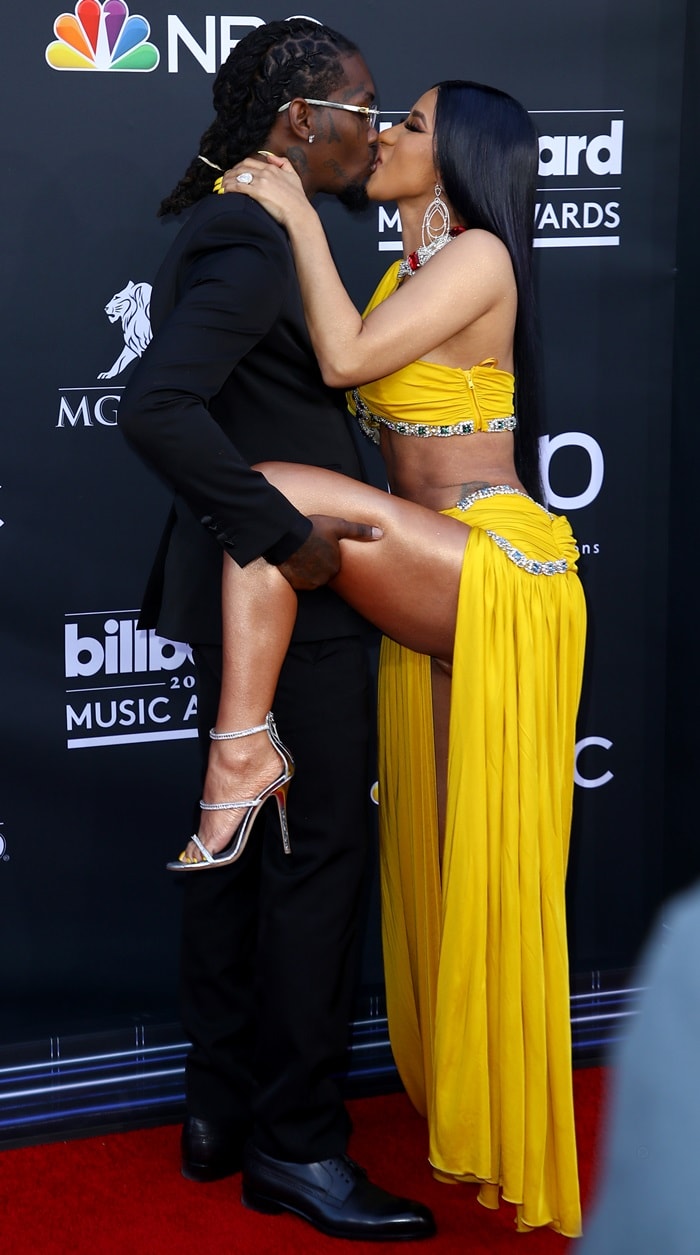 Cardi B and Offset showed off their love on the red carpet at the 2019 Billboard Music Awards