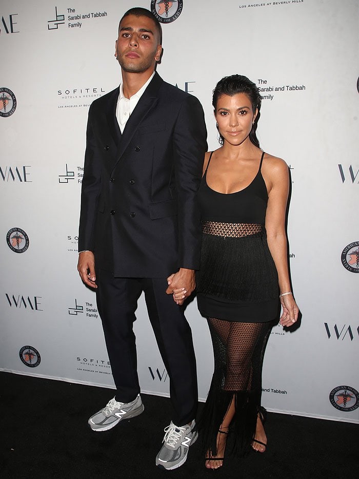Kourtney Kardashian held hands with boyfriend Younes Bendjima