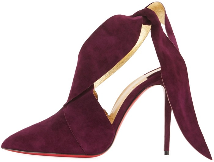 Christian Louboutin Ramour Suede Red Sole Pumps