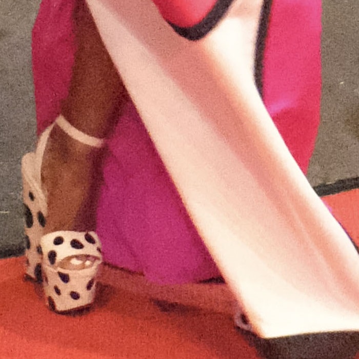 Janelle Monae's Bibariellita polka dot red sole sandals