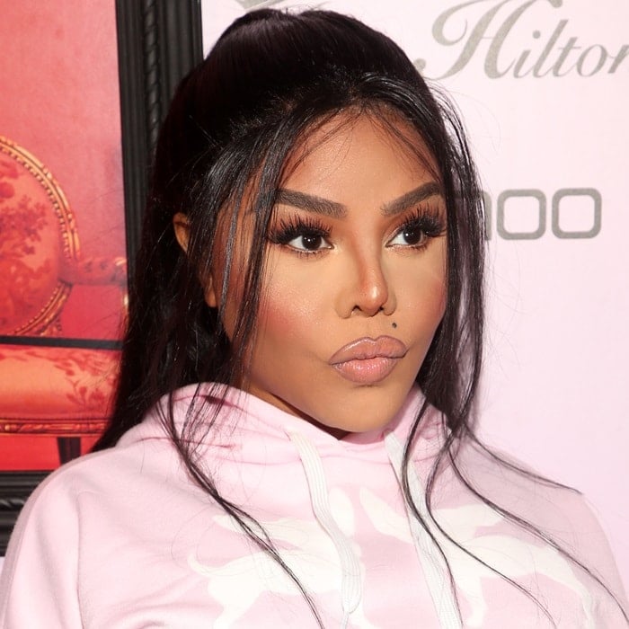 Lil' Kim arriving at the boohoo.com x Paris Hilton Collection Launch Party held at Delilah in West Hollywood, California, on June 20, 2018
