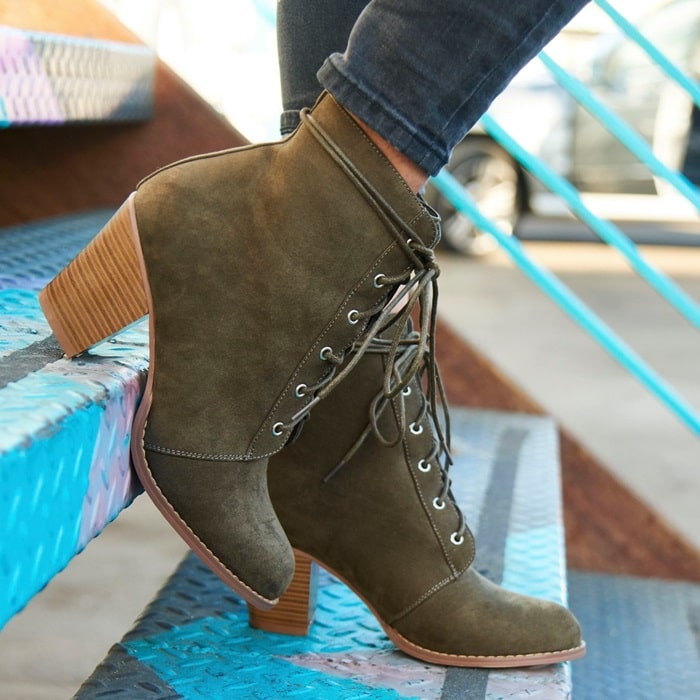 Olive 'Sansa' Booties