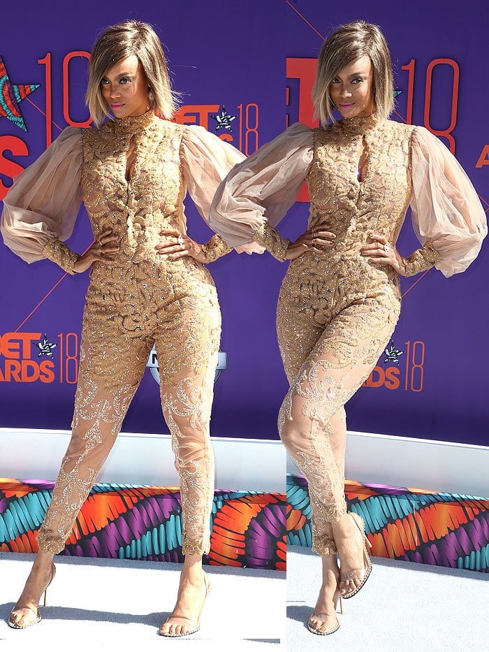 Tyra Banks at the 2018 BET Awards at Microsoft Theater in Los Angeles, California, on June 24, 2018