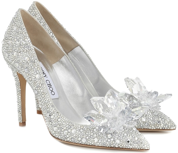 Clothing, Shoes & Accessories Silver Light Up Pumps LED Glitter High ...