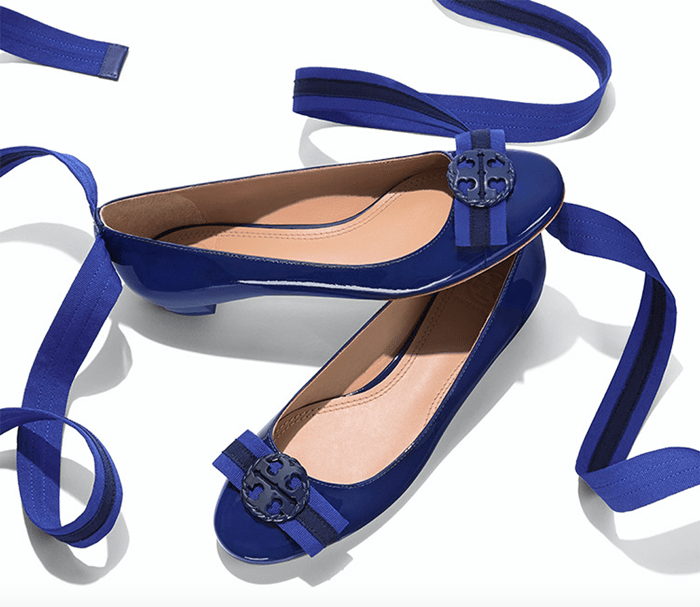 tory burch blue pumps