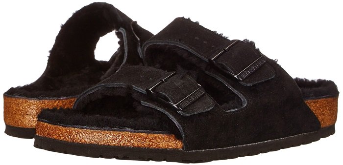 Birkenstock Arizona Shearling Black Suede