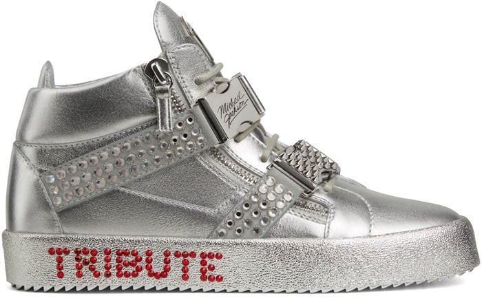 Silver Giuseppe Tribute to Michael Jackson Sneakers