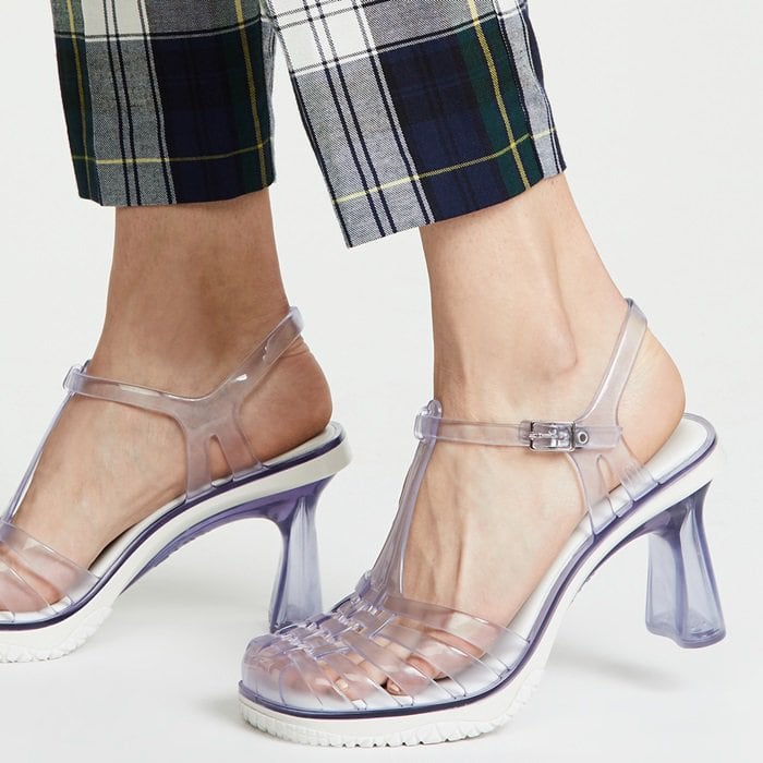 Clear Vixen Strappy Sandals