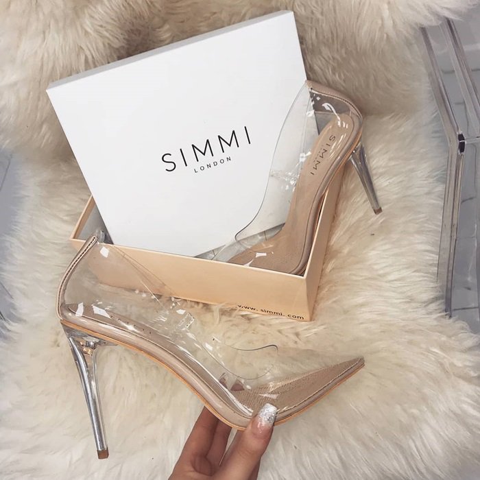 Neda Clear Stiletto Pumps