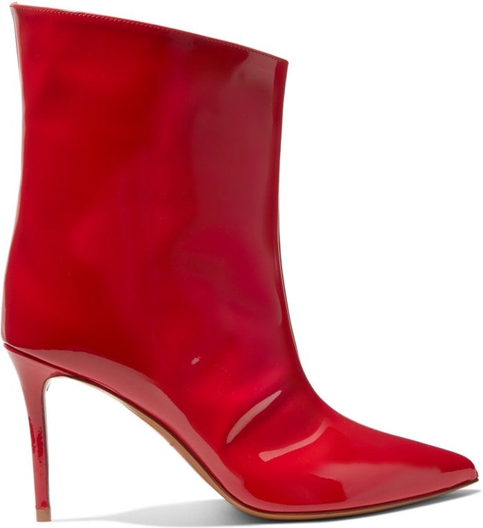 They've been made in Italy from bold red patent-leather and have a pin-thin 90mm heel