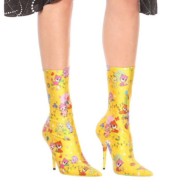 balenciaga yellow boots