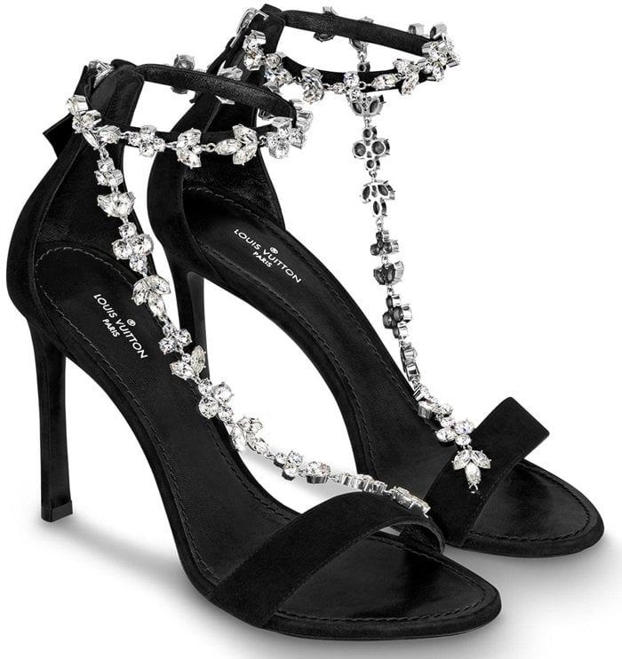 louis vuitton black high heels