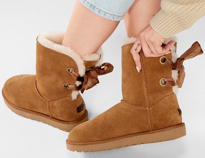 ugg women's customizable bailey bow short casual boots