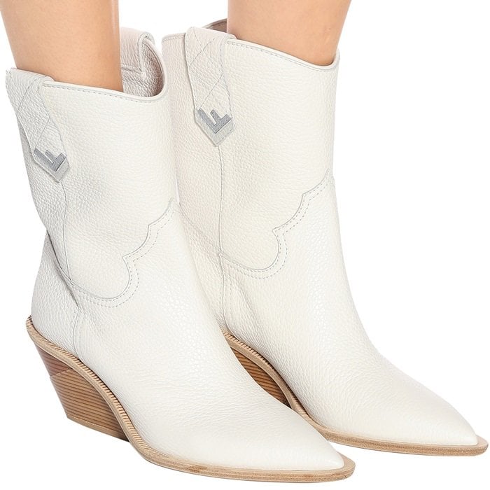 Fendi's white cowboy boots make for an essential new-season update