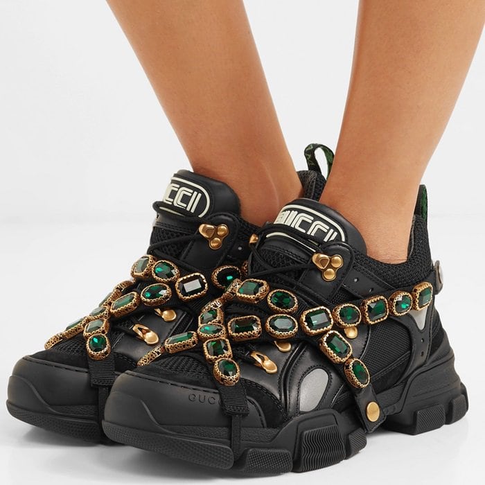 gucci sneakers flashtrek black