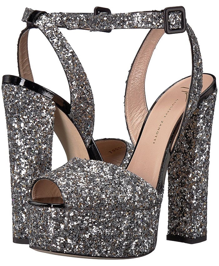 Giuseppe Zanotti Glitter Platform Sandals