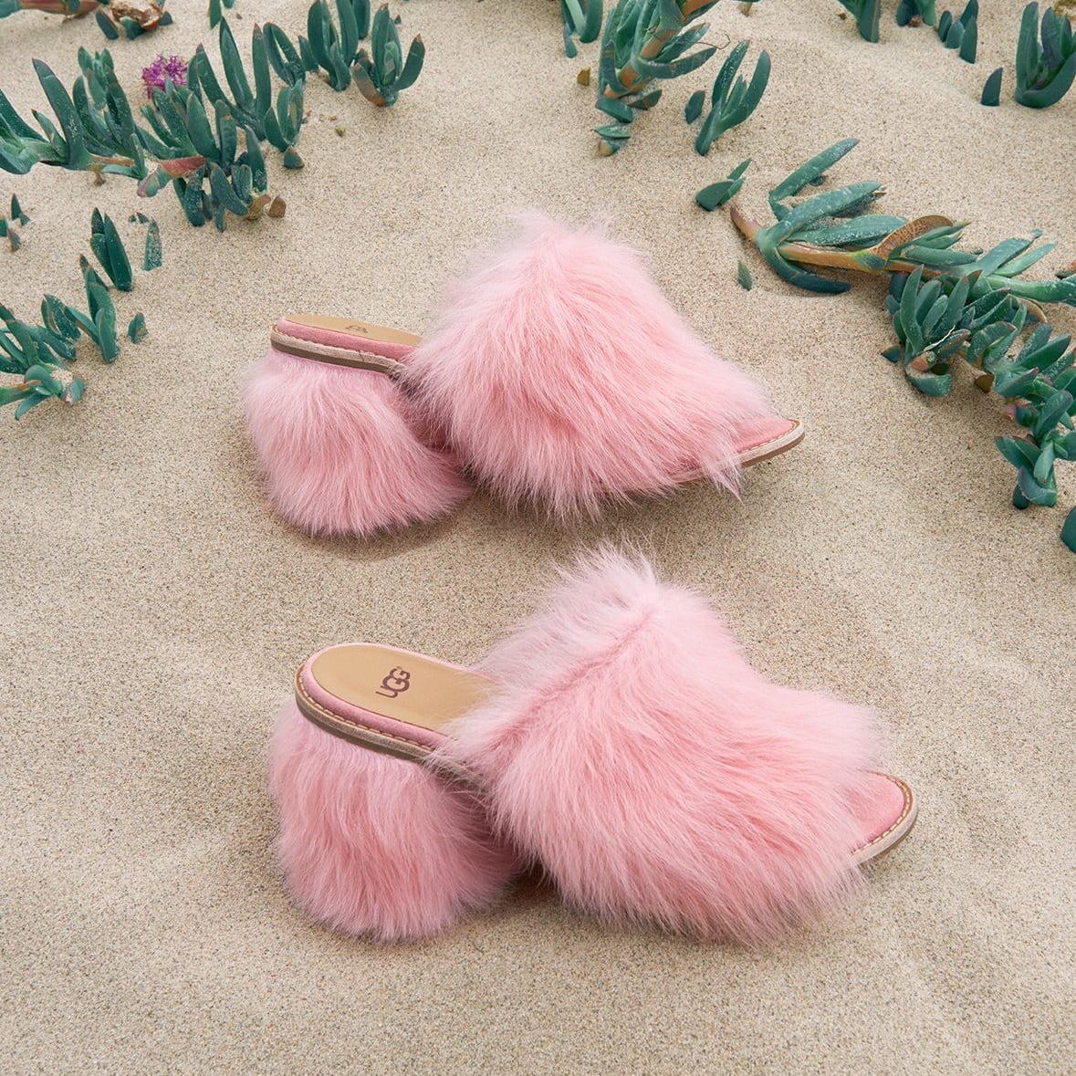 Would You Wear Pink 'Rosa' Fluff Heels to the Beach?