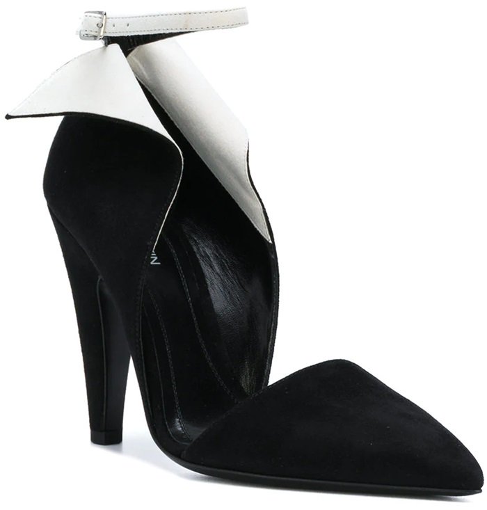 Calvin Klein 205W39NYC Contrast Ankle Strap Pumps