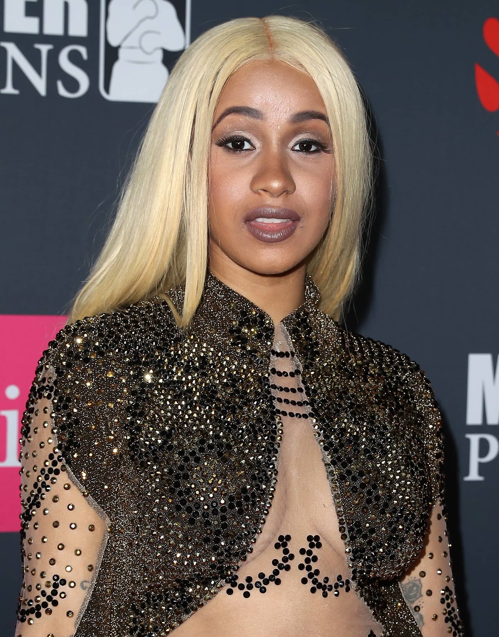 Recording artist Cardi B arrives on T-Mobile's magenta carpet during the Showtime, WME IME, and Mayweather Promotions VIP Pre-Fight Party