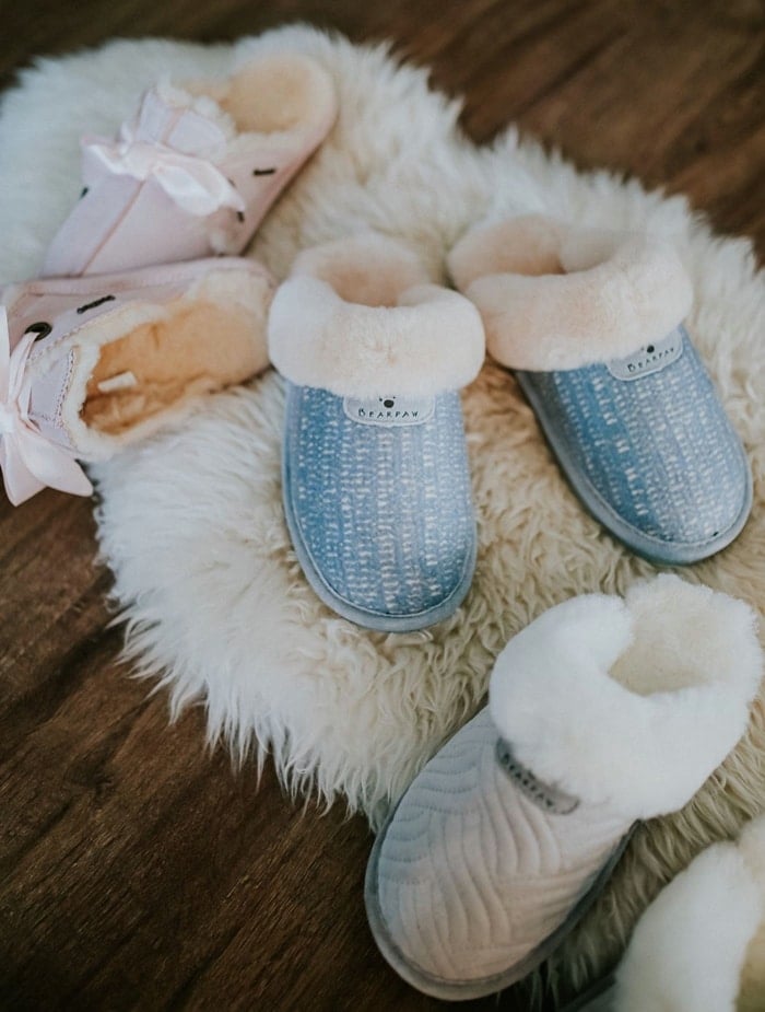 Comfy and clean Bearpaw slippers