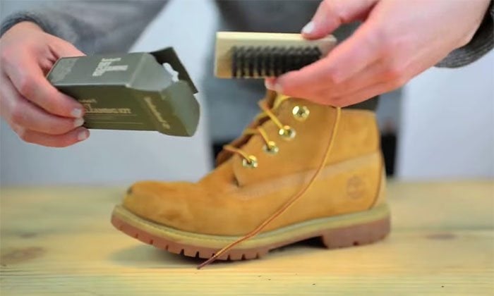 how can you clean timberland boots