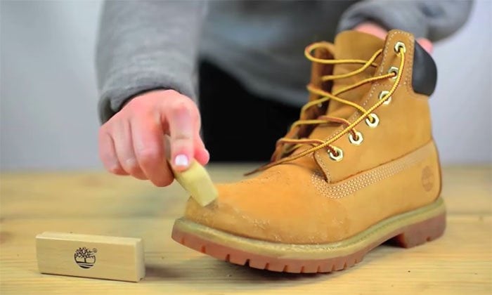 For small scuffs and stains, gently use an eraser until the blemishes are gone