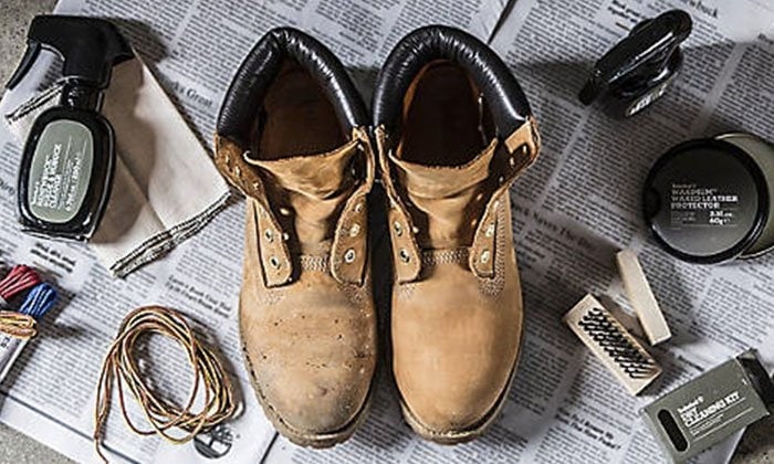 how to clean timbs at home