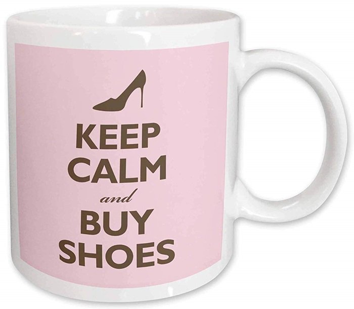Keep Calm and Buy Shoes Coffee Mug