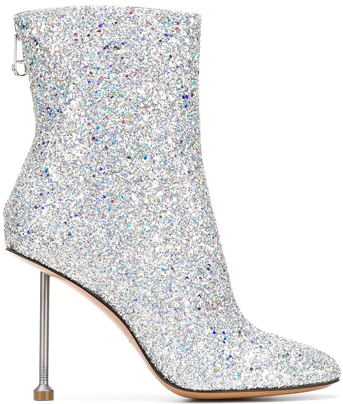 Maison Margiela glitter nail-heel boots