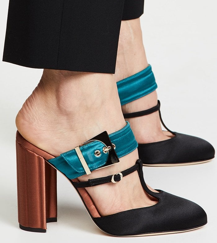 Teal/Orange Chloe Gosselin Olympe Mules