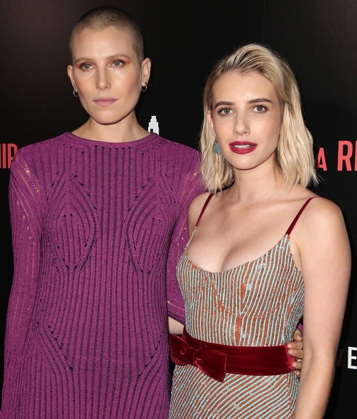 Dree Hemingway and Emma Roberts the premiere of In a Relationship at the London Hotel in West Hollywood, California, on October 30, 2018