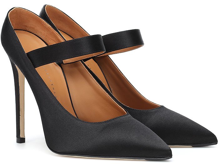 Victoria Beckham 'Solar' Mary-Jane Satin Pumps