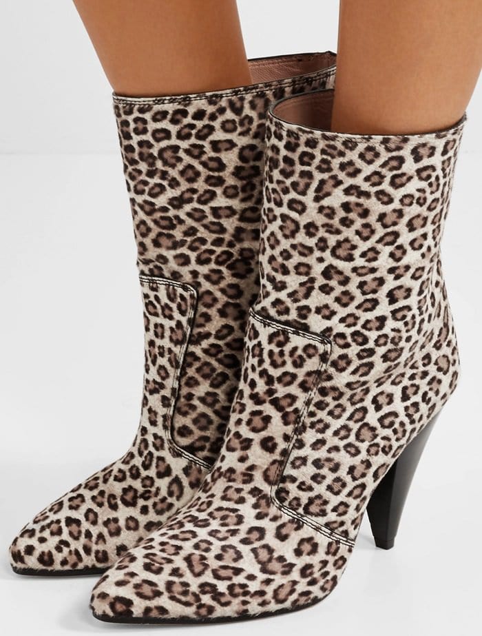 Stuart Weitzman's 'Atomic West' boots are designed in this season's must-have leopard print