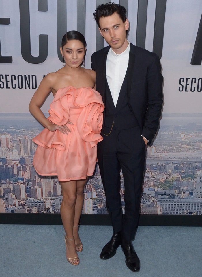Vanessa Hudgens and Austin Butler at the premiere of Second Act