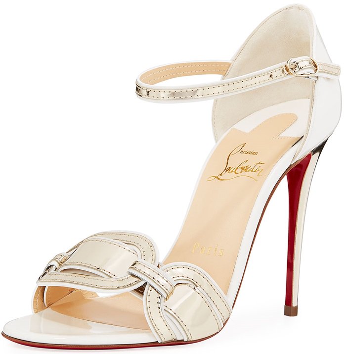 Valparaiso Air-Stripe Patent Red Sole Sandals