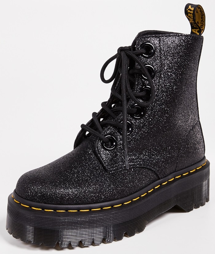 Dr. Martens Molly Glitter 6 Eye Boots