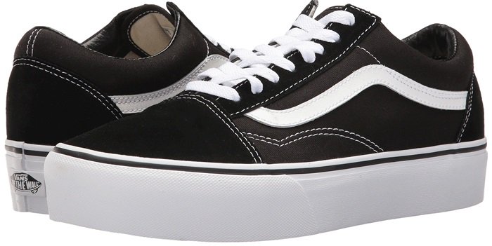 The Vans Old Skool, with the iconic side stripe, is a low top lace-up with re-enforced toecaps to withstand repeated wear, signature rubber waffle outsoles, and padded collars for support and flexibility.