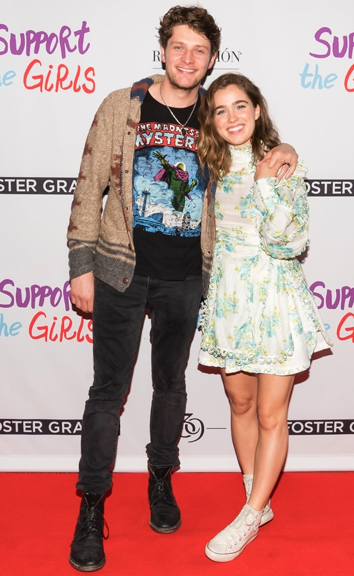 Brett Dier and Haley Lu Richardson attend the Supper Suite hosts premiere party for ‘Support The Girls’ sponsored by Foster Grant, Blue Moon, Line 39 and Revolucion Tequila in Austin, Texas, on March 9, 2018